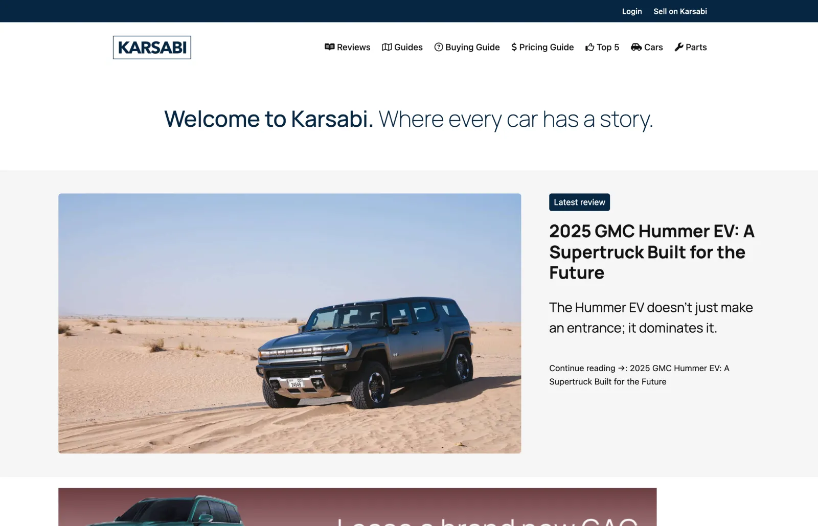 Karsabi website